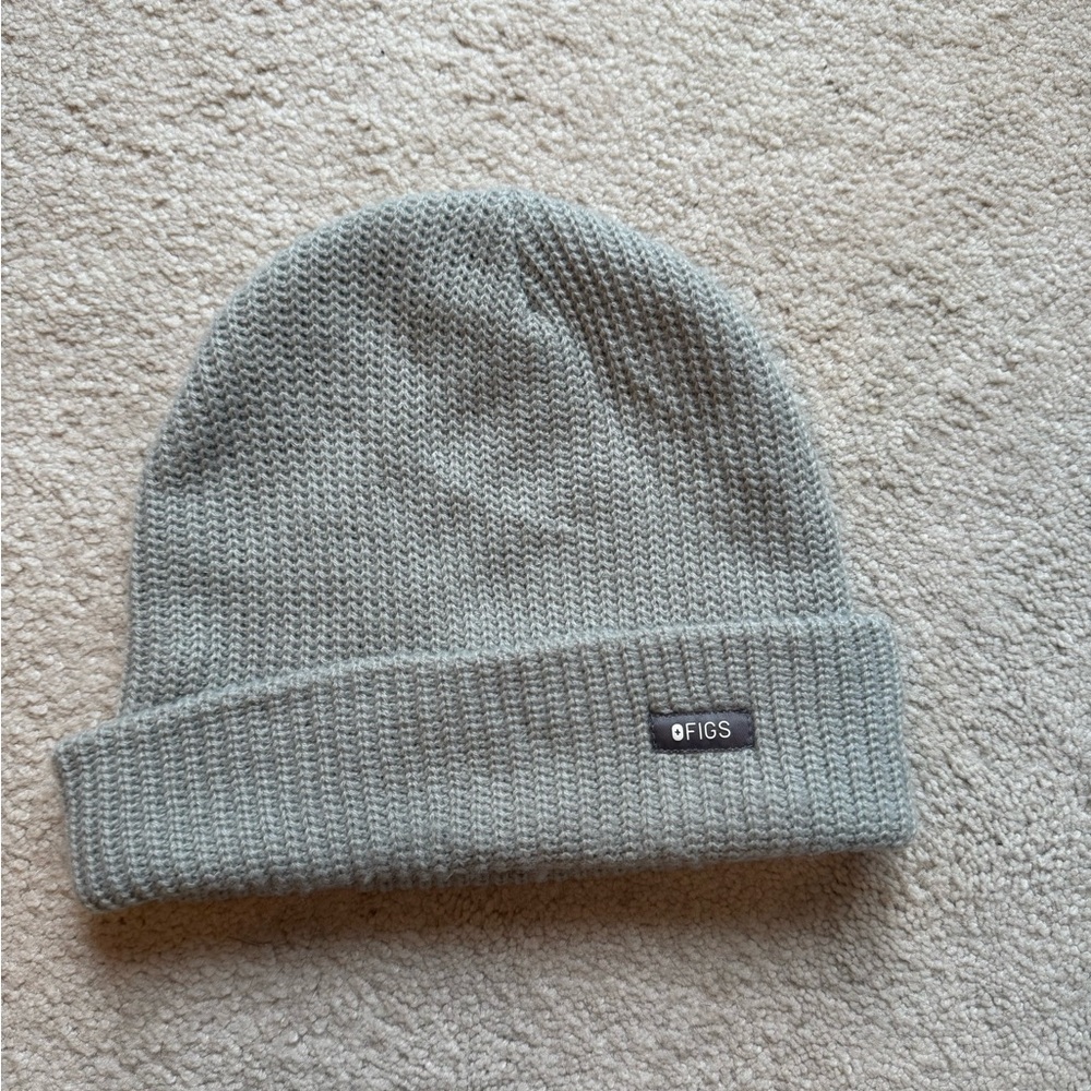 FIGS Gray Knit Beanie